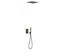 Kit de douche 2 voies pour boîtier encastré Therm-box Noir Bronze - TRES 00635005KMB