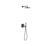 Kit de douche 2 voies pour boîtier encastré Therm-box Noir Bronze - TRES 28335002KMB