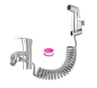 Kit de douche à main pour bidet - Bidet HygiéNique Kit Douchette Wc Toilettes, avec distributeur de robinet, tuyau à ressort, support mural
