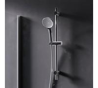 Kit de douche avec barre de douche sans robinet, pommeau de douche avec tuyau et support, barre de douche avec douchette, colonne de douche, pommeau de douche avec 1 jet