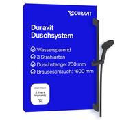 Kit de douche Duravit Universal, pommeau de douche avec 3 types de jets (pluie, jet intense, jet doux)