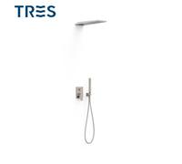 Kit de douche encastré Rapid-Box Acier - TRES 21128005AC