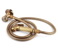 Kit de douchette pour bidet vintage en laiton, comprenant une douchette manuelle, un support et un tuyau