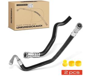 Kit de durites de direction assistée - BMW Série 3 E46 - 2 pièces - Tuyau de retour - Du boîtier de direction assistée au radiateur de liquide de refroidissement - Pour véhicules à conduite à gauche -