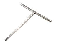 Kit de fabrication crêpes en acier inoxydable, outil T, spatule épandeur, ustensiles retournement, râteau à gâteau, bâton glaçage, Brownie, 3 pièces pour Crêpes, Pancakes(S)