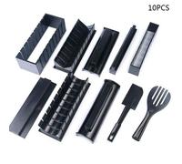Kit De Fabrication De Sushi 10 Pièces/Ensemble, Moule Multifonctionnel À Rouleaux Pour Boules De Riz Japonais, Livraison Directe