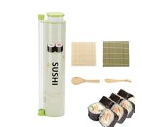 Kit de fabrication de sushis - Qualité alimentaire avec boîte à sauce | Rice Ball Mold Sushi Maker Kit for Home Restaurant Office Lunch Box Picnic Camping Road Trip Party Fishing Travel