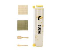 Kit de fabrication de sushis, rouleau de boule de riz de qualité | Kit de cuisson à sushis de 6 cm avec boîte à sauce pour maison, restaurant, bureau, boîte à déjeuner, pique-nique, camping
