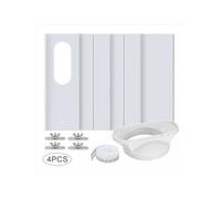 Kit de Fenêtre pour Climatiseur Portable, avec Coupleur Universel Panneau en PVC Renforcé Réglable Joint de Fenêtre Kit d'Aération