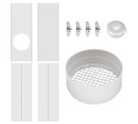 Kit de fenêtre universel portable - Kit d'étanchéité de fenêtre AC | Joint de fenêtre pour climatisation | Kit de support d'étanchéité pour fenêtre de ventilation coulissante de climatisation