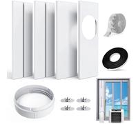 Kit de Fenêtre Universel pour Climatiseur Portable de Tuyau d'échappement avec Coupleur Kit de Ventilation AC (pour Tuyau de 15cm)