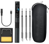 Kit de fer à souder électrique avec écran IPS 0,96" - fer à souder portable intelligent, contrôle précis de la température 100-450¡æ, design ergonomique