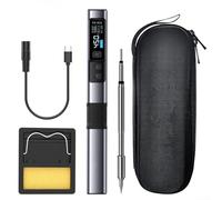 Kit de fer à souder portable 100 W avec embouts pour réparation de circuits imprimés, projets de bricolage, écran de 96 pouces (1 pointe de fer à souder)