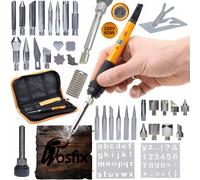 Kit de fer à souder Rosfix OP60W + 30 accessoires de pyrogravure + étui