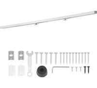 Kit de ferrures pour porte coulissante SucceBuy 1746 mm, rail pour porte coulissante avec fonction Soft-Close pour un glissement silencieux et en douceur, système de porte coulissante pour portes simp