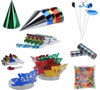 Kit de fête pour les enfants - Chapeaux de fête, cornes de fête et plus encore - 191 pièces