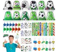 Kit de fête sur le thème du football, 60 pièces, couleurs variées