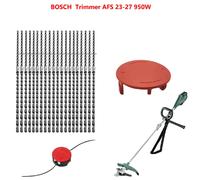 Kit de Fil de Coupe-Bordure - 20 Fils + 1 Couvercle Compatible avec Bosch AFS 23-27