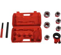 Kit de filetage de tubes,manuelle, plusieurs têtes de coupe, 6 tarauds