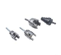 Kit de filetage polyvalent avec foret étagé et alésoir, filetage interne externe pour projets de plomberie de 1/2", 3/4" (4 pièces)
