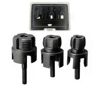 Kit de filetage pour tuyaux 1/2, 3/4, 1 pouce, outil pour filetage | Set filière pour tuyaux en acier à haute teneur en carbone pour tuyaux en PPR, PE et PVC, avec filetage extérieur intérieur