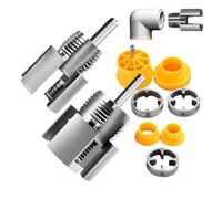 Kit de filetage pour tuyaux filetage intérieur/extérieur multi-tailles | Filière taraud coupe-tube pour tuyaux tubes conduites Salle de bains cuisine cave atelier usine entrepôt