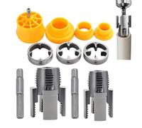 Kit de filetage tuyaux PVC filetage intérieur/extérieur multi-tailles | Filière taraud coupe-tube pour tuyaux tubes conduites Salle de bains cuisine cave atelier usine entrepôt r