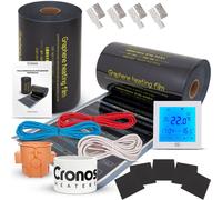 Kit de films chauffants infrarouges à base de graphène Cronos, 220 W/m², surface de 2 m²