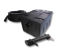 Kit de filtration de bassin - SUNSUN - 60000l 24W UVC 3 - Filtre biologique et stérilisateur - Blanc