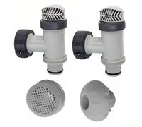 Kit de filtration de piscine avec vannes à piston 1,25 et buse d'entrée 1,5 pour unités hors sol standard