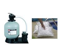 kit de filtration piscine luxe Oregon 12 m3 + 6 sacs AQUALOON