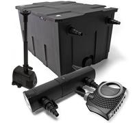 Kit de filtration pour étang, capacité 60 000 litres, lampe UVC 36W, pompe 80W, fontaine