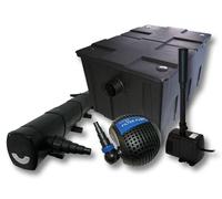 Kit de filtration pour étang, capacité 60 000 litres, lampe UVC de 72 W, pompe de 80 W