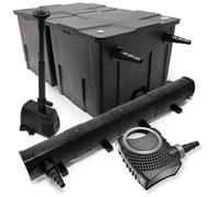 Kit de filtration pour étang, capacité 60 000 litres, lampe UVC de 72 W, pompe de 80 W