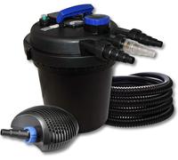 Kit de filtration pour étang, capacité 6000 litres, lampe UVC 11 W, pompe 10 W, tuyau de 25 mètres