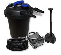 Kit de filtration pour piscines de 6000 litres, avec lampe UVC de 11 watts, tuyau de 25 mètres et pompe de 70 watts