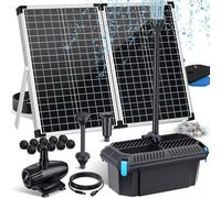Kit de filtration solaire pour étang, 70 W, avec pompe à fontaine