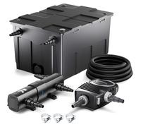 Kit de filtration Teichfilter CBF-550 avec lampe UV de 36W, pompe de 8000 litres/heure et tuyau