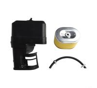 Kit de filtre à air avec couvercle et conduite de carburant pour moteurs de tondeuse Honda GX160, GX200, GX140, GX120 & 168F - Mousse double couche + filtre en papier