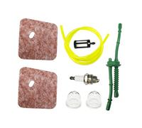 Kit de Filtre à Air pour Stihl FS38 FS45 FS45C FS46 FS46C FS55 HL45 HS45 FC55 FS55C FS55R KM55 KM55C Remplacer 4140 124 2800 avec MS180 Filtre à Essence L7T/BPMR7A Bougie d'Allumage
