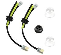 Kit de filtre à carburant universel EVBOTGEE (2 pièces), joint de durite, tuyau d'alimentation avec poire d'amorçage, pièces de rechange pour débroussailleuses, coupe-bordures, tondeuses à gazon, tail