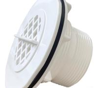Kit de filtre d'entrée d'eau fileté compatible Intex pour pompes de filtration de piscine 635T 633T SF90110-1 SF80110-2 SF70110-2 en plastique facile à installer Blanc