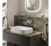 Kit de finition Herzbach Ceo 36.220957.2.14 mitigeur lavabo , encastré, longueur du bec 240 mm, finition inox
