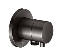 Kit de finition KEUCO IXMO 59541351101 robinet d'arrêt dissimulé, rond, raccord de tuyau, pour 1 Verbraucher , noir titane brossé