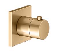 Kit de finition KEUCO IXMO 59553250002 thermostat encastré, carré, laiton brossé