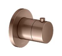 Kit de finition KEUCO IXMO 59553290001 robinetterie thermostatique encastrée, ronde, or rose brossé