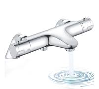 Kit de finition pour baignoire et douche thermostatique, Bevankly - Robinet de mélangeur de douche thermostatique apparent anti-brûlure, anti-brûlure, mitigeur de baignoire et douche monté sur