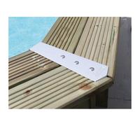 Kit de finition pour margelles 8 pièces - Pour piscine bois hexgonale