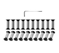 Kit de fixation 20 pièces pour poignée 6 mm taille 9 ouille à tête fraisée en alliage pour projets de réparation ; projets d'artisanat pour travaux de remplacement