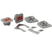 Kit de fixation 3M M-960 pour cadre de visière (logements sur le cadre de visière, ressorts métalliques et plaque arrière) pour série M (1 pack = 2 pièces) x1 morceau